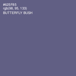 #625F85 - Butterfly Bush Color Image